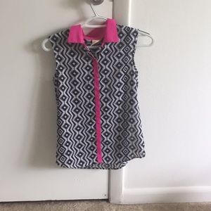 Zig Zag button top